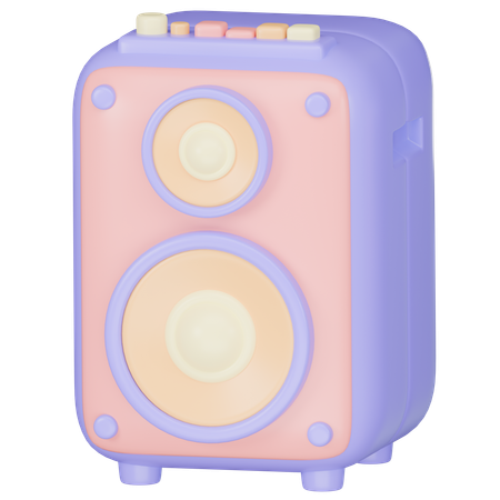 Altavoz de audio  3D Icon