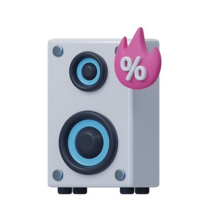 Altavoz de audio  3D Icon