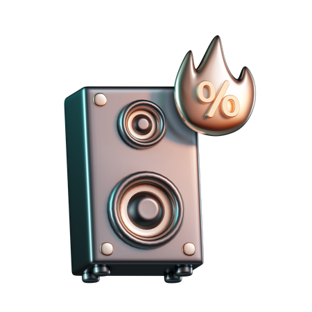 Altavoz de audio  3D Icon