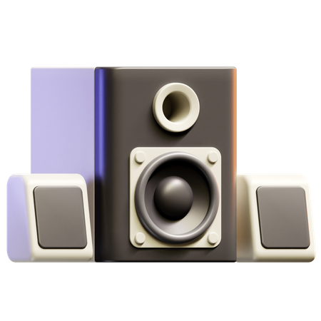 Altavoz de escritorio  3D Icon