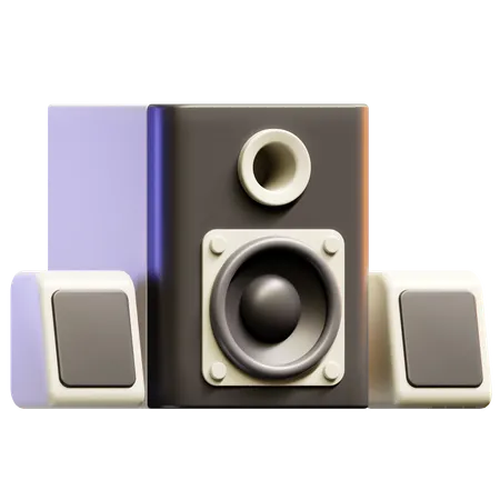 Altavoz de escritorio  3D Icon