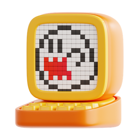 Altavoz inteligente con Pixel Ghost  3D Icon