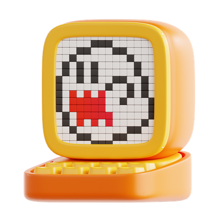 Altavoz inteligente con Pixel Ghost  3D Icon