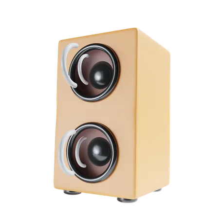 Altavoz de música  3D Icon