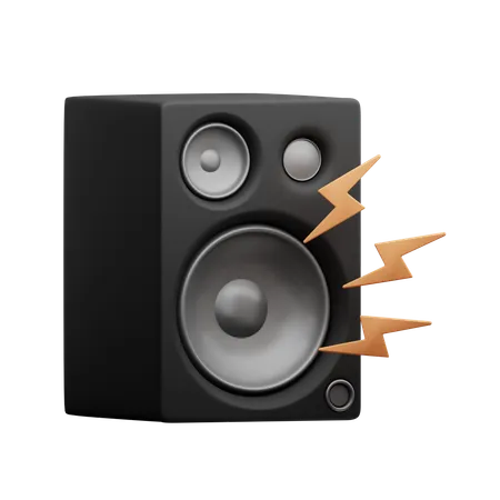 Altavoz de música  3D Icon