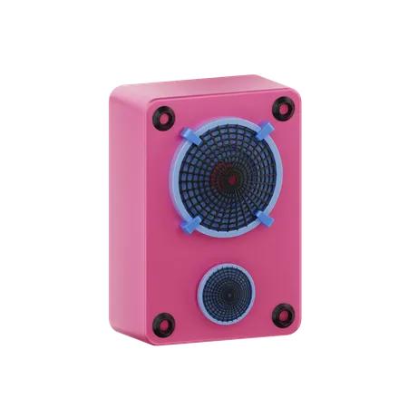 Altavoz de música  3D Icon