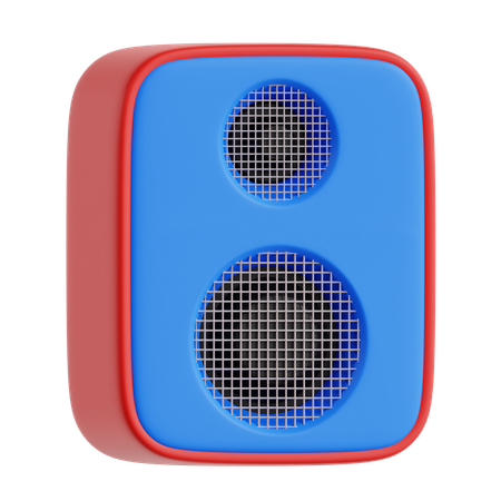 Altavoz de música  3D Icon