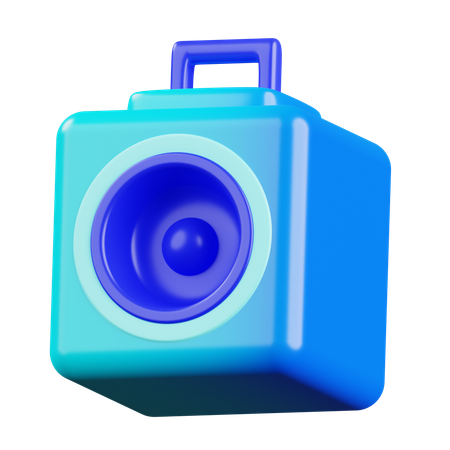 Altavoz de sonido  3D Icon