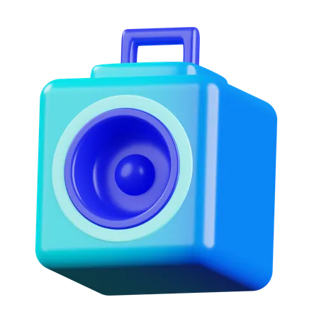 Altavoz de sonido  3D Icon