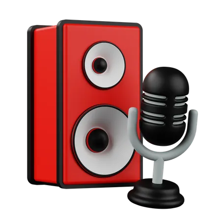 Altavoz de sonido  3D Icon