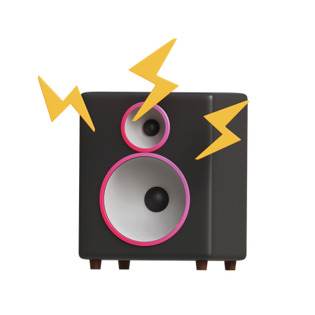 Altavoz de sonido  3D Icon