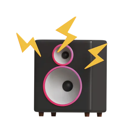 Altavoz de sonido  3D Icon