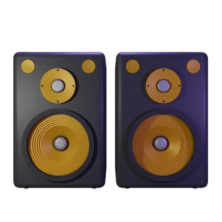 Altavoz de graves  3D Icon