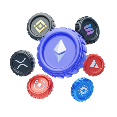 Altcoins  3D Icon