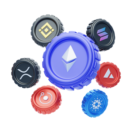 Altcoins  3D Icon
