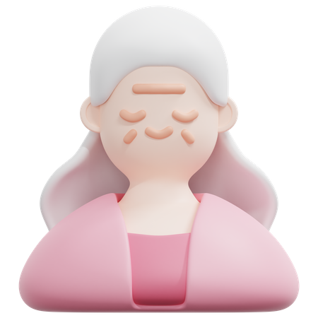 Alte Frau  3D Icon