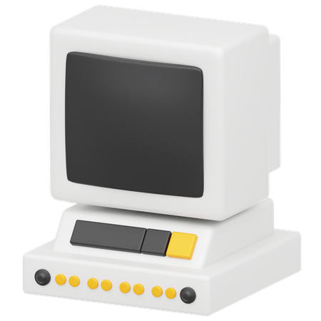 Alter Computer  3D Icon