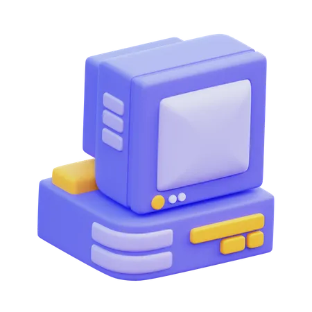 Alter Computer  3D Icon