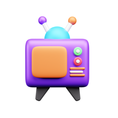 Alter Fernseher  3D Icon