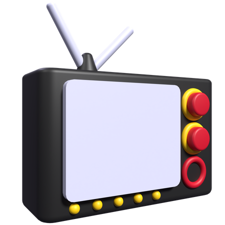 Alter Fernseher  3D Icon