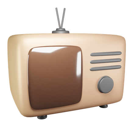 Alter Fernseher  3D Icon