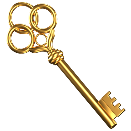 Alter Schlüssel  3D Icon