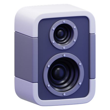 Alto-falante estéreo  3D Icon