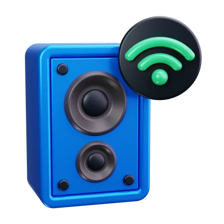 Alto-falante wi-fi  3D Icon