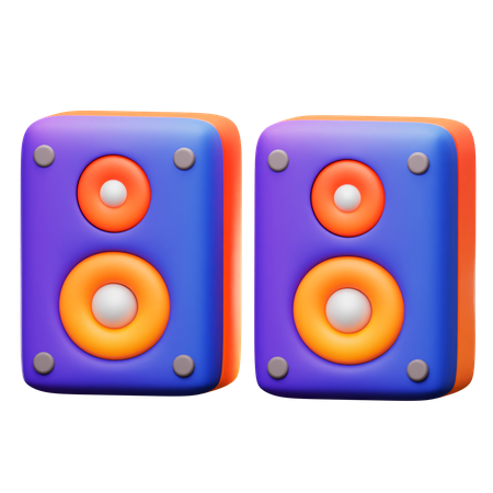 Caixas de som  3D Icon