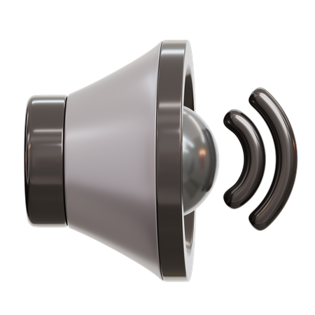 Alto volumen  3D Icon