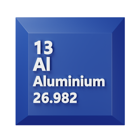 アルミニウム  3D Icon