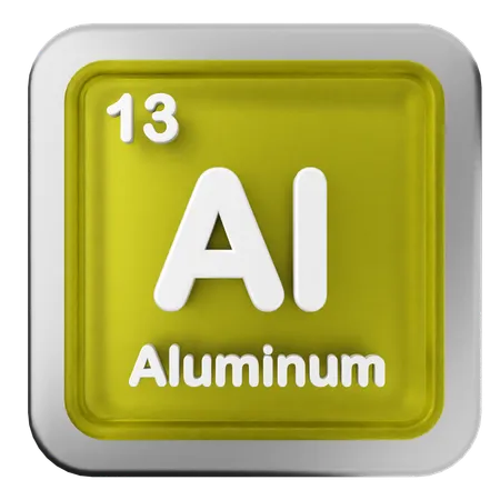 Aluminium-Periodensystem  3D Icon