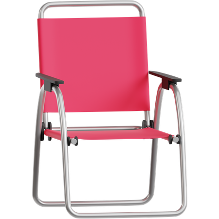Aluminum Mesh Camping Chair  3D Icon
