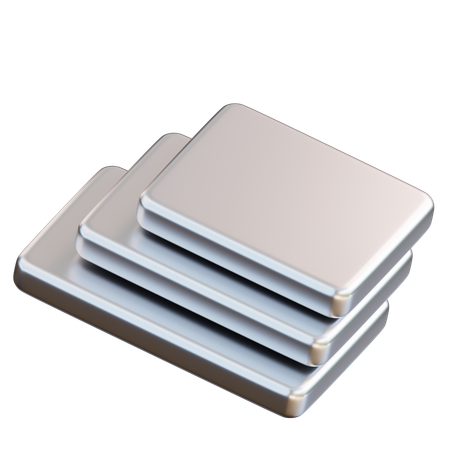 Aluminum Tray  3D Icon