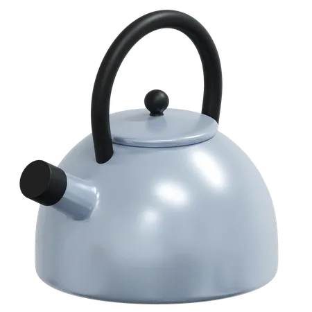 Alumunium Tea Kettles  3D Icon