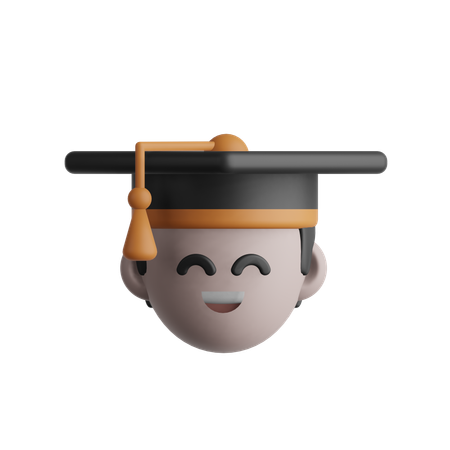 Estudante graduado  3D Icon