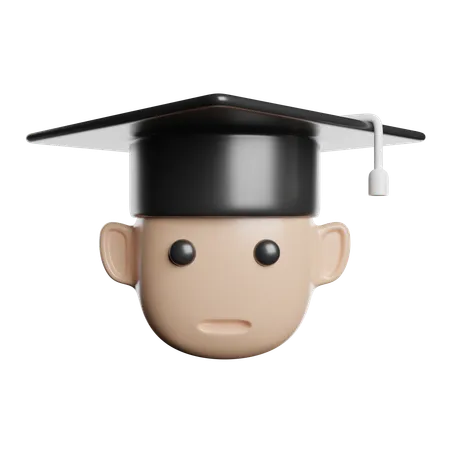 Estudante graduado  3D Icon