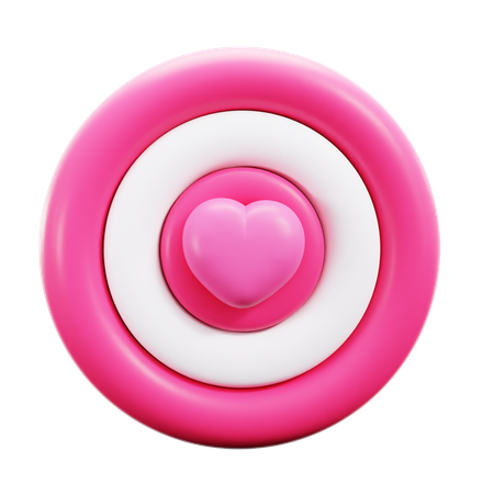 Alvo de amor  3D Icon