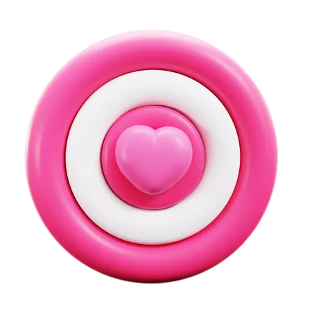 Alvo de amor  3D Icon