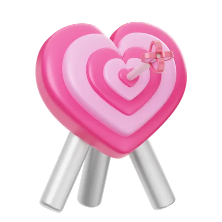 Alvo de amor  3D Icon