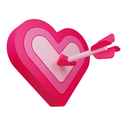 Alvo de amor  3D Icon