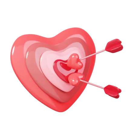 Alvo de amor  3D Icon