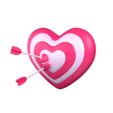 Alvo de amor  3D Icon