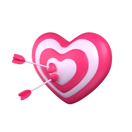 Alvo de amor  3D Icon