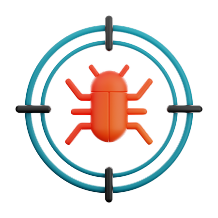 Bug alvo  3D Icon