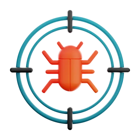 Bug alvo  3D Icon