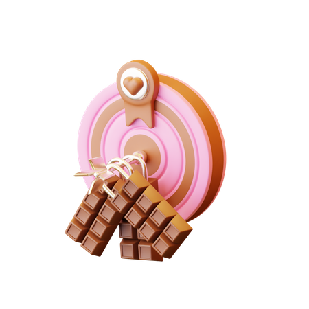 Alvo de chocolate  3D Icon