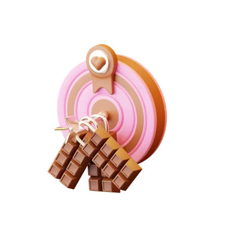 Alvo de chocolate  3D Icon