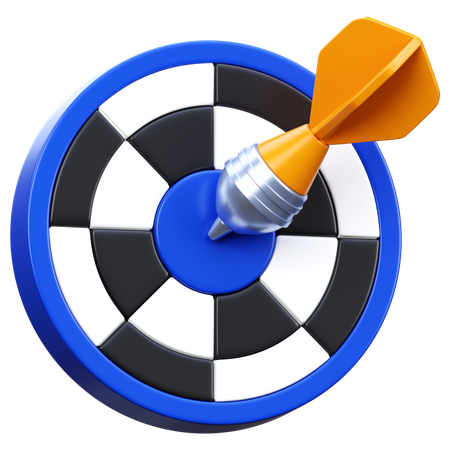 Alvo de dardos  3D Icon