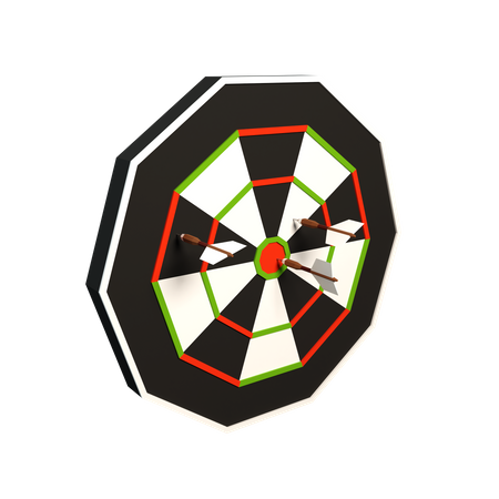 Alvo de dardos  3D Icon